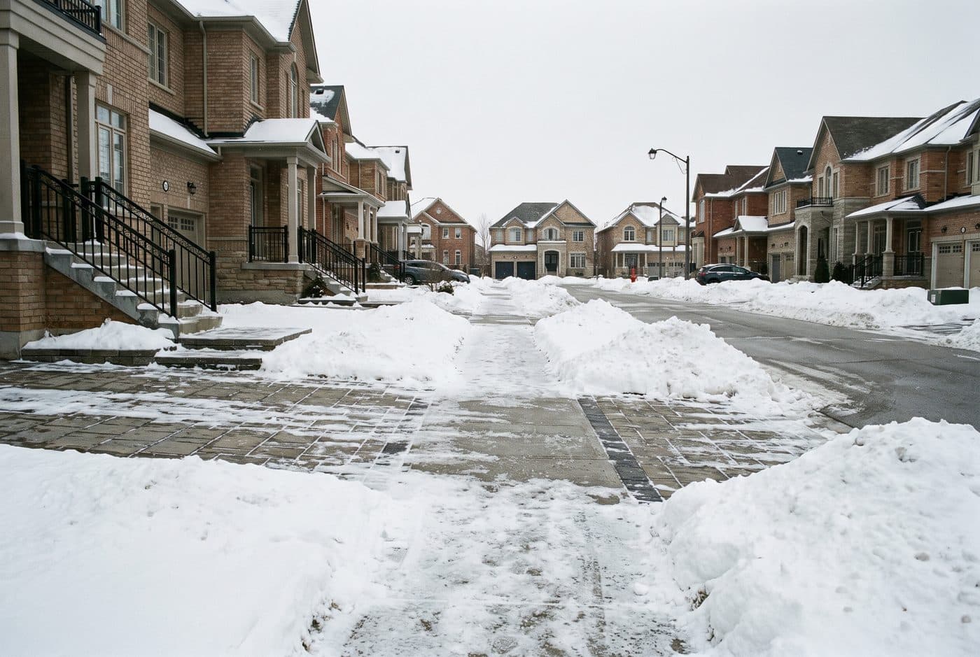 Vaughan streetscape in winter